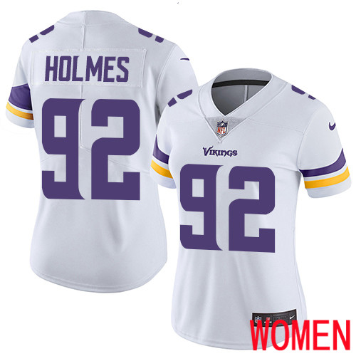 Minnesota Vikings 92 Limited Jalyn Holmes White Nike NFL Road Women Jersey Vapor Untouchable